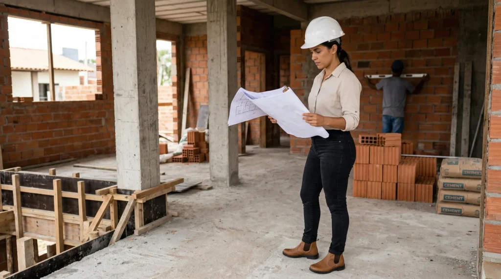 Engennheira concentrada no projeto pois não precisa se preocupar com sua estrutura visual.